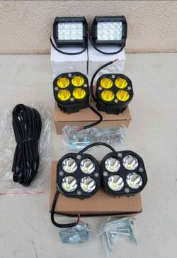 Led Light Pods Work Lights Luces Niebla Neblina Offroad 4x4 Todo Terreno Focos Chevy Gmc Ford Toyota