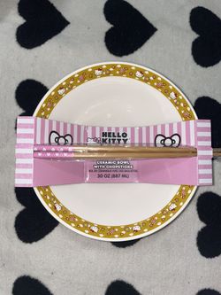 HELLO KITTY Bowl & Chopsticks 