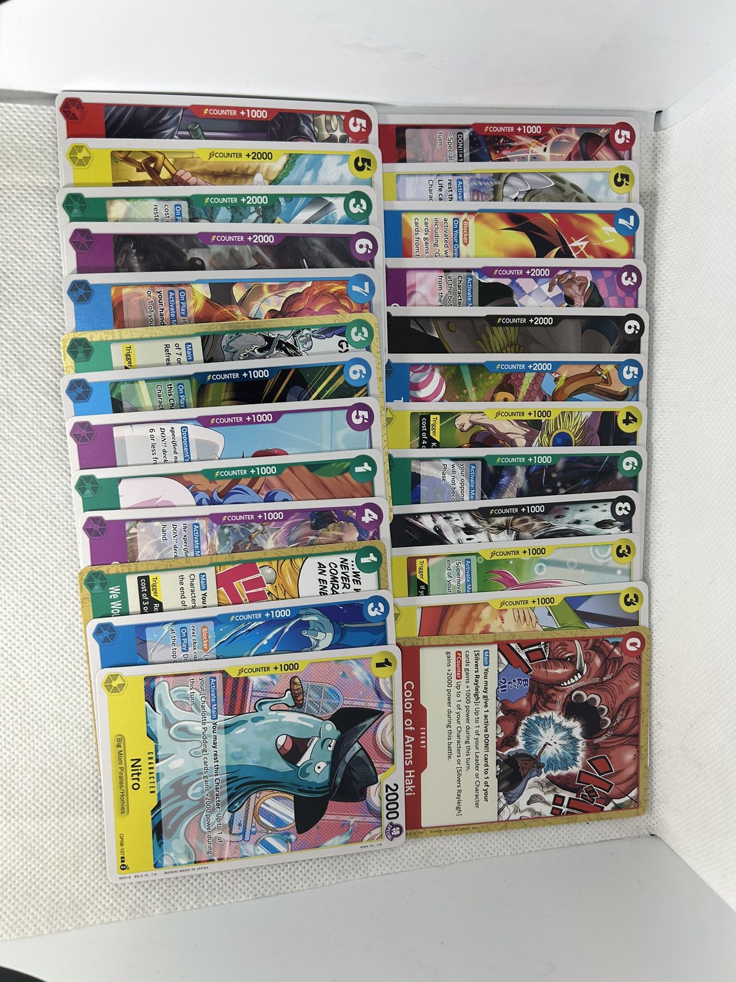 One Piece Tcg 22 card Bundle Vol 5