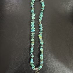 Sterling Turquoise Navajo Necklace 
