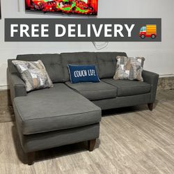 Gray Sectional Couch 🛋️- FREE DELIVERY 🚚 