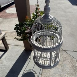 Small vintage birdcage decoration