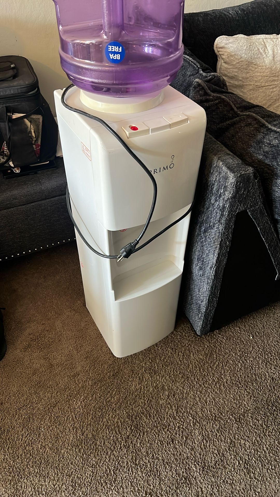 Primo Hot Cold Water Dispenser With 5 Gallon Jug