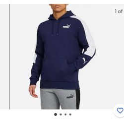 PUMA Men's Pipe Sports Hoodie, Size L, Color Blue

