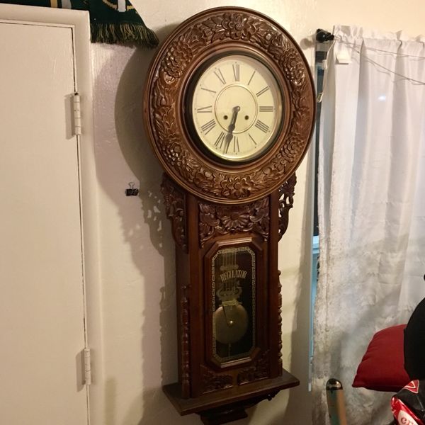 Antique Regulator Pendulum Wall Clock For In San Go Ca Antique Regulator Pendulum Wall Clock