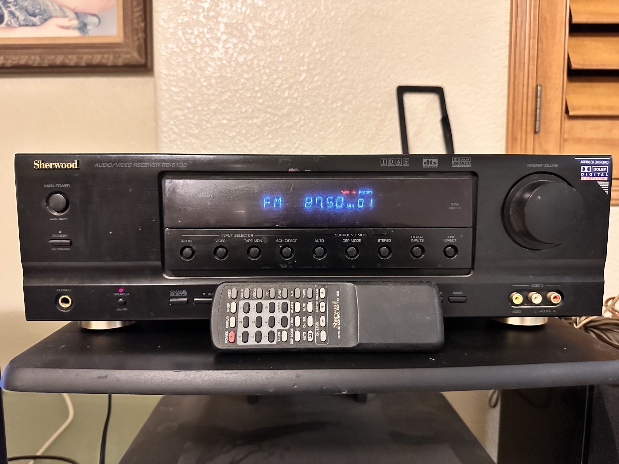 Yamaha 5.1 Speaker System + Sherwood RD-6108 Amplifier