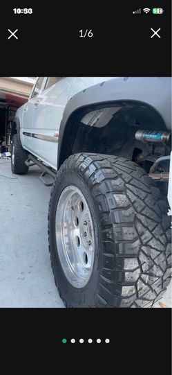 6 Lug 6 X139 37 " Nitto On 20" X 10 Alloys Alcoa Style Rims