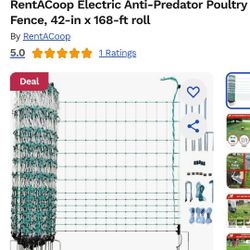 Rent-A-Coop Electric fence With Solar energizer and battery