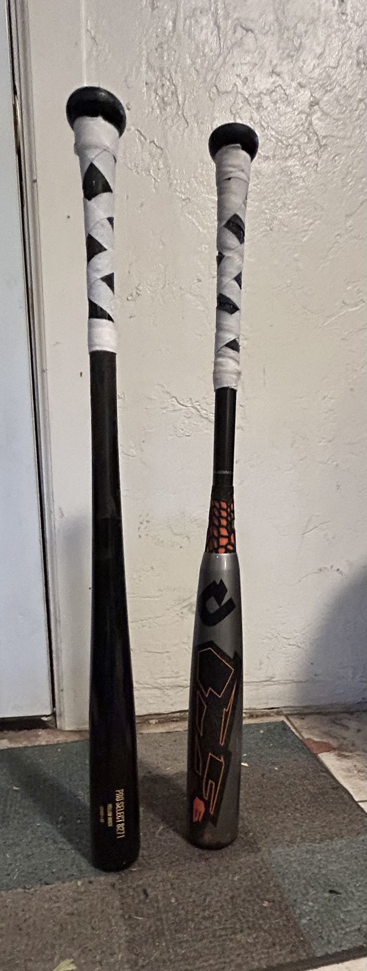 2 Baseball Bats (used) Pro Select Wood/Demarini Compost