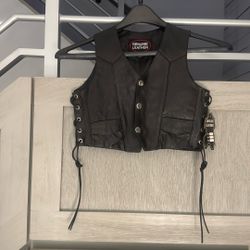 Size Xs Leather Vest New