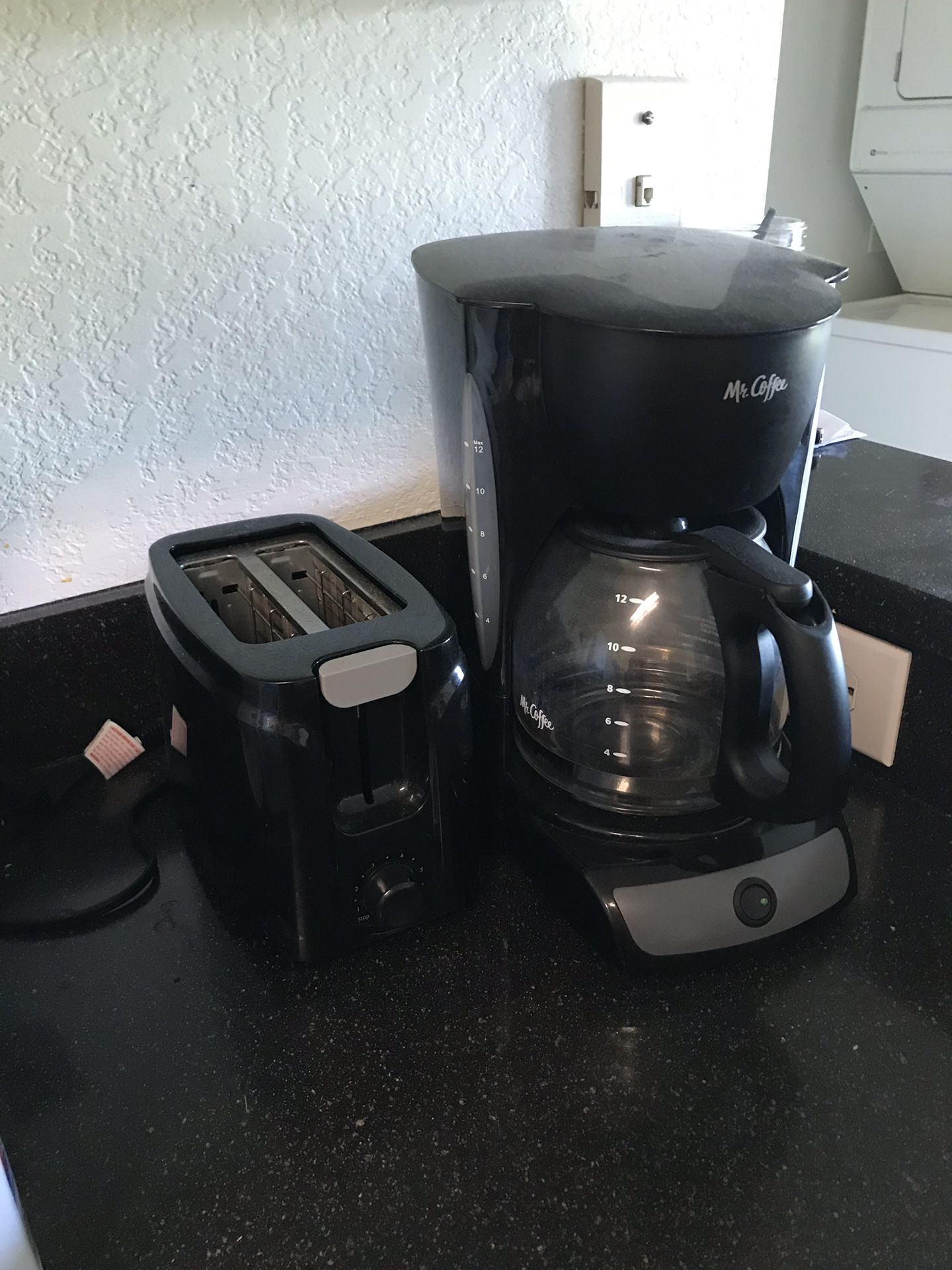 Coffee maker and toaster