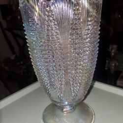 Pearlized Iridesent Glass Vase