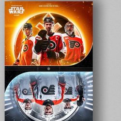 Philadelphia Flyers Star Wars Night Poster