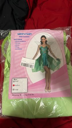 Green Fairy Adult Costume Size Medium