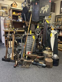 Axes, Anvils, Beer Signs, Collectibles $ Antiques