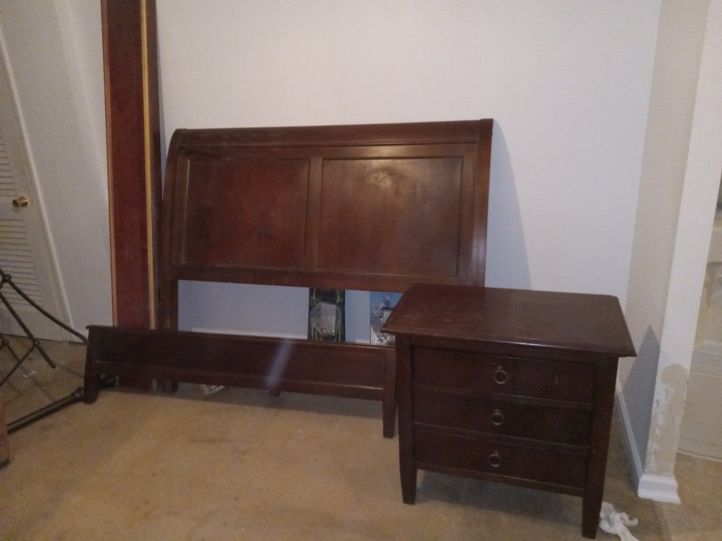Queen Bed And Night Stand