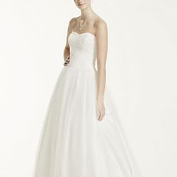 Strapless Ruched Bodice Tulle Wedding Dress BRAND NEW W/ Tags