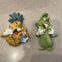 Gigglin Groceries Anthropomorphic Figurines by Jack Graham Second Nature Lot/2