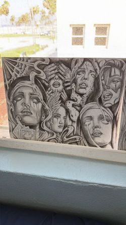 Original pencil canvas