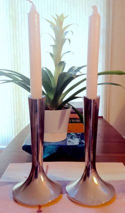 Vintage Dansk Silver Plated Candlesticks