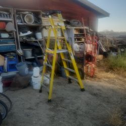 WERNER  Industial Ladder 4ft To 10ft Reach