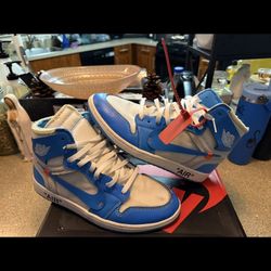 Off White Air Jordan 1 UNC 10.5