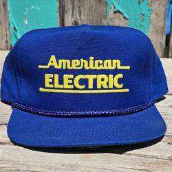 Vintage American Electric Rope Golf Cap (Blue)
