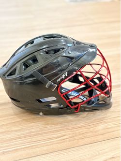 Cascade CPX-R Lacrosse Helmet Black Red Mask MLL Adjustable OSFM