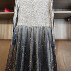 Cat & Jack Dress w/long sleeve and tulle, Girls XL 14-16