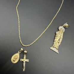 14k Solid Rope Chain 