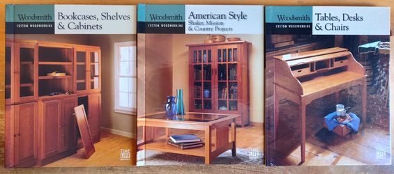 Woodsmith Woodworking Books - Set Of 3 - NEW