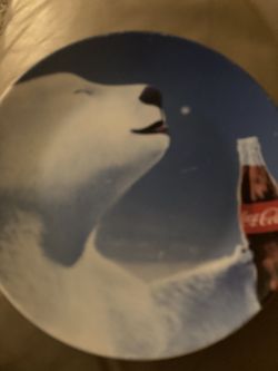 Collectible bear Coca-Cola dish