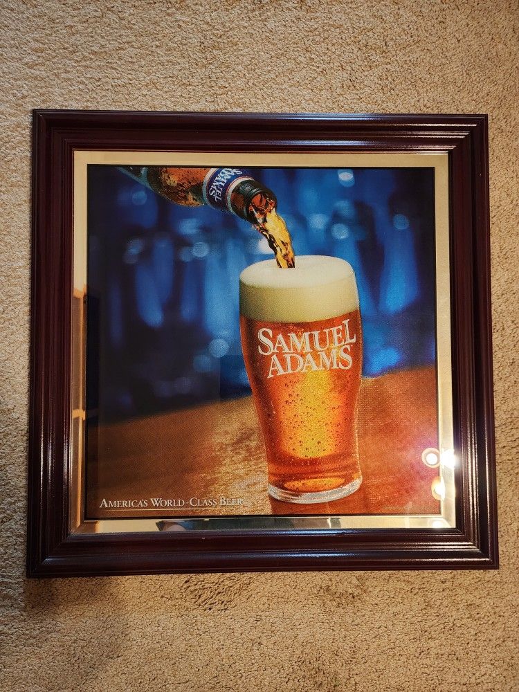 Sam Adams Bar Mirror