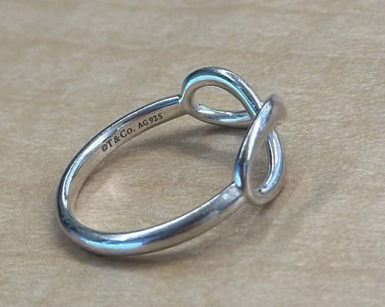 Tiffany & Co Sterling Silver Infinity Ring