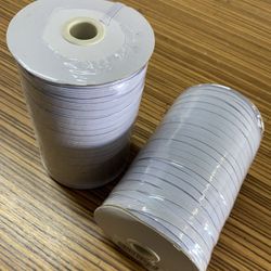 1/4” Elastic white 200 yds per roll