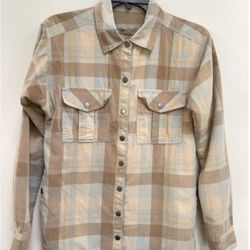 Prana organic cotton insulated corduroy snap shirt jacket xs new condition 