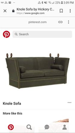 Knole sofa by hickory chair