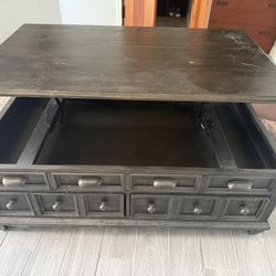 Coffee Table With Raising Top