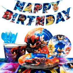 Sonic Birthday Party Decoration Tableware Set（SNK-685）