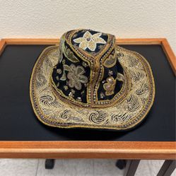Vintage Myanmar Burmese Malaga Floppy Hat And Vest