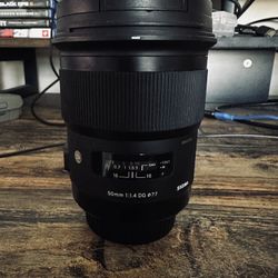 Sigma EF 50mm 1.4 ART LENS 