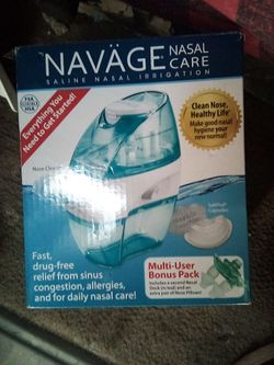 Navage nasal care saline needle irrigation