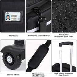 Rolling medical bag. Black