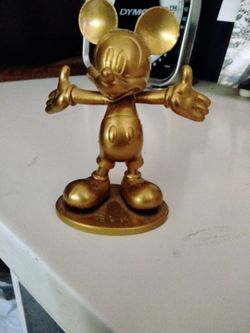 Disney Mickey Mouse Gold Tone 90th Anniv. Just Play