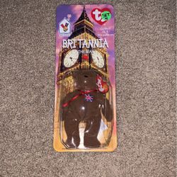 MCDONALDS TY BEANIE BABY BRITANNIA THE BEAR RARE WITH ERRORS MINT