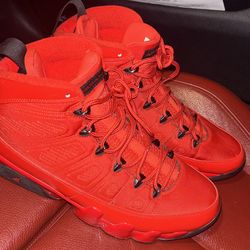 JORDAN 9 RETRO (CHILE RED) Size 10.5