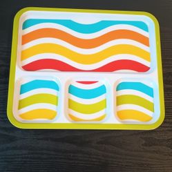 Colorful divided Tray-- PICKUP NORTH EVERETT 