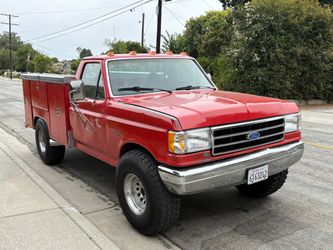 Ford F-350 Utility Service Truck Red