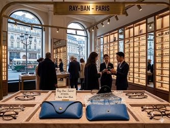Ray-Ban Junior RB 1554 Clear Blue Frames + Original Blue Case – Mint Condition