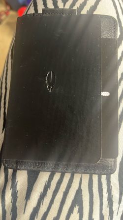 Leather Inscribe Black  Wallet